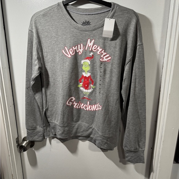 Gray Grinch Graphic Sweatshirt - Picture 1 of 3